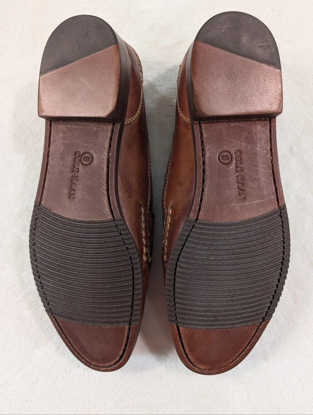 Vtg Cole Haan Dillon Penny Loafers Brown Leather Slip On Men's 10 Classic Preppy